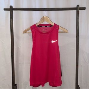 Nike Running Dri-Fit Razorback Tank Top in Pink